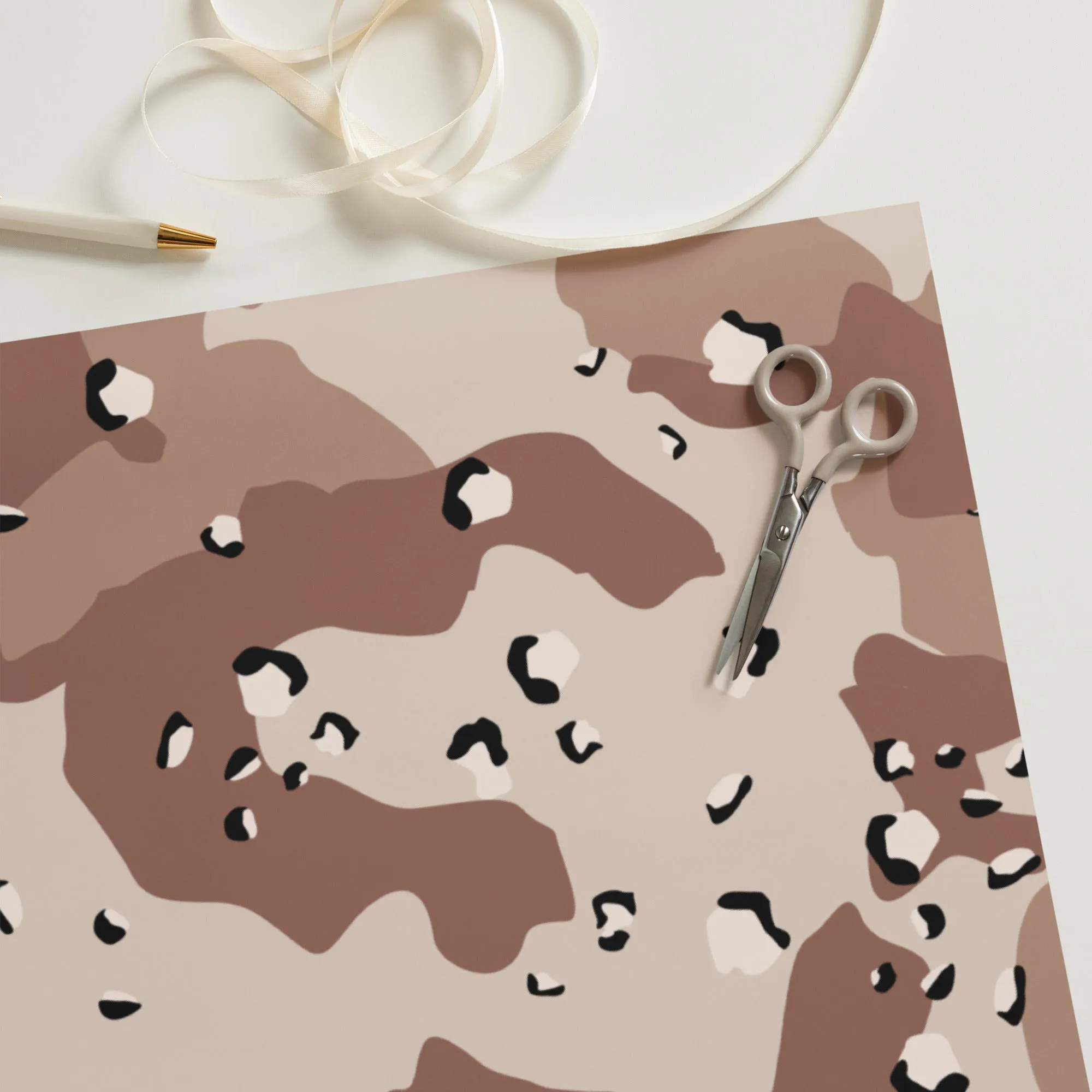 Desert DBDU Camo Wrapping paper sheets