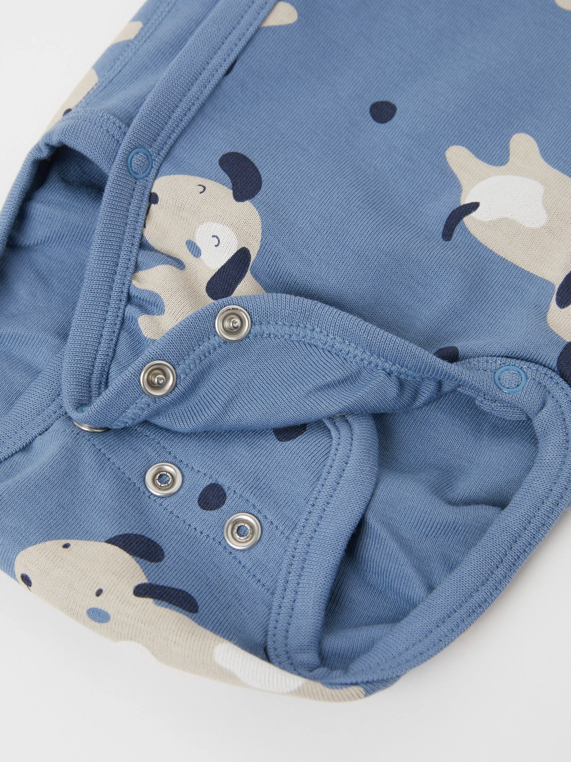 Dog Print Wraparound Babygrow