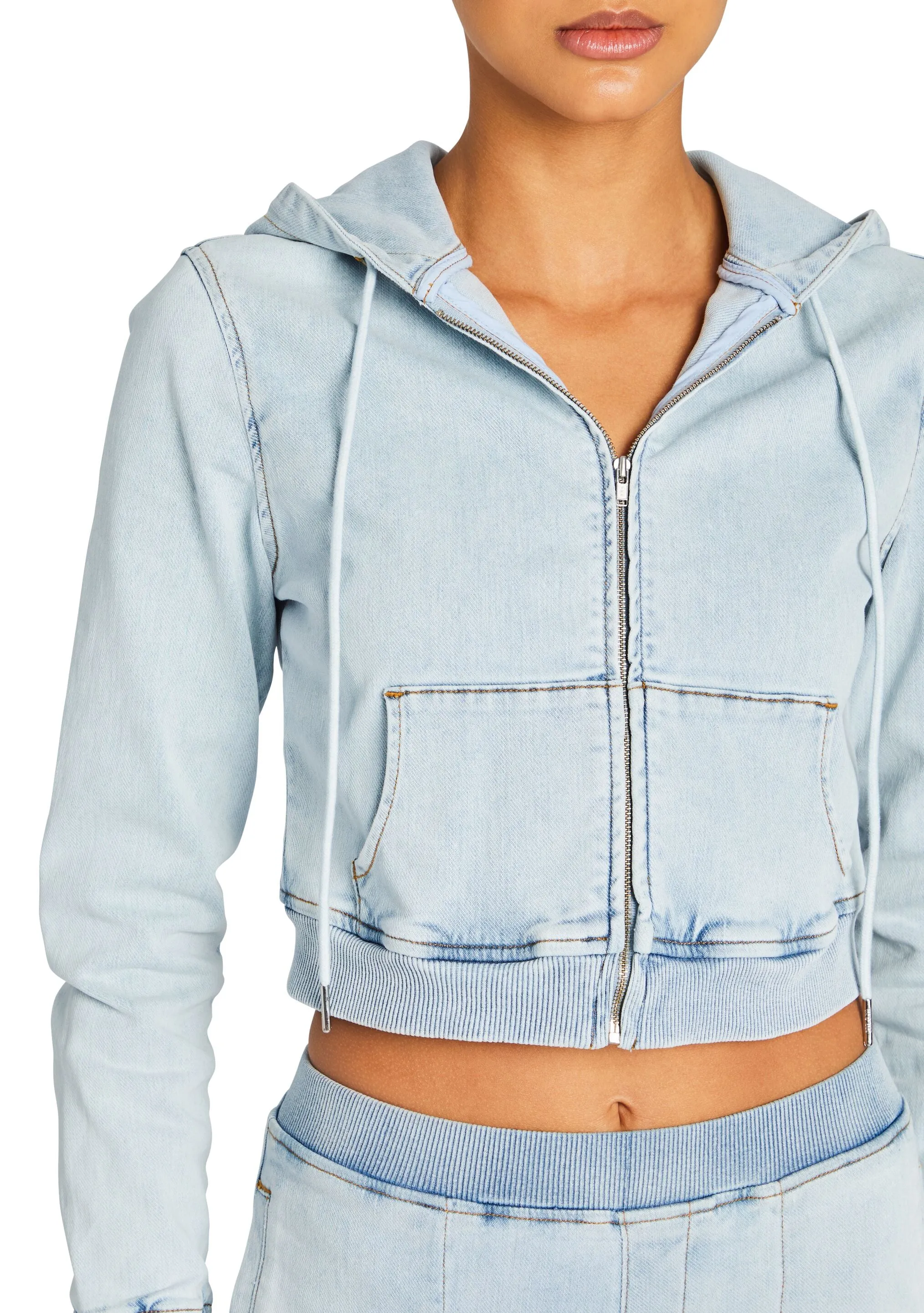 Edith Terry Cropped Hoodie