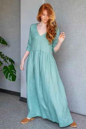 Effortless Linen Maxi Dress