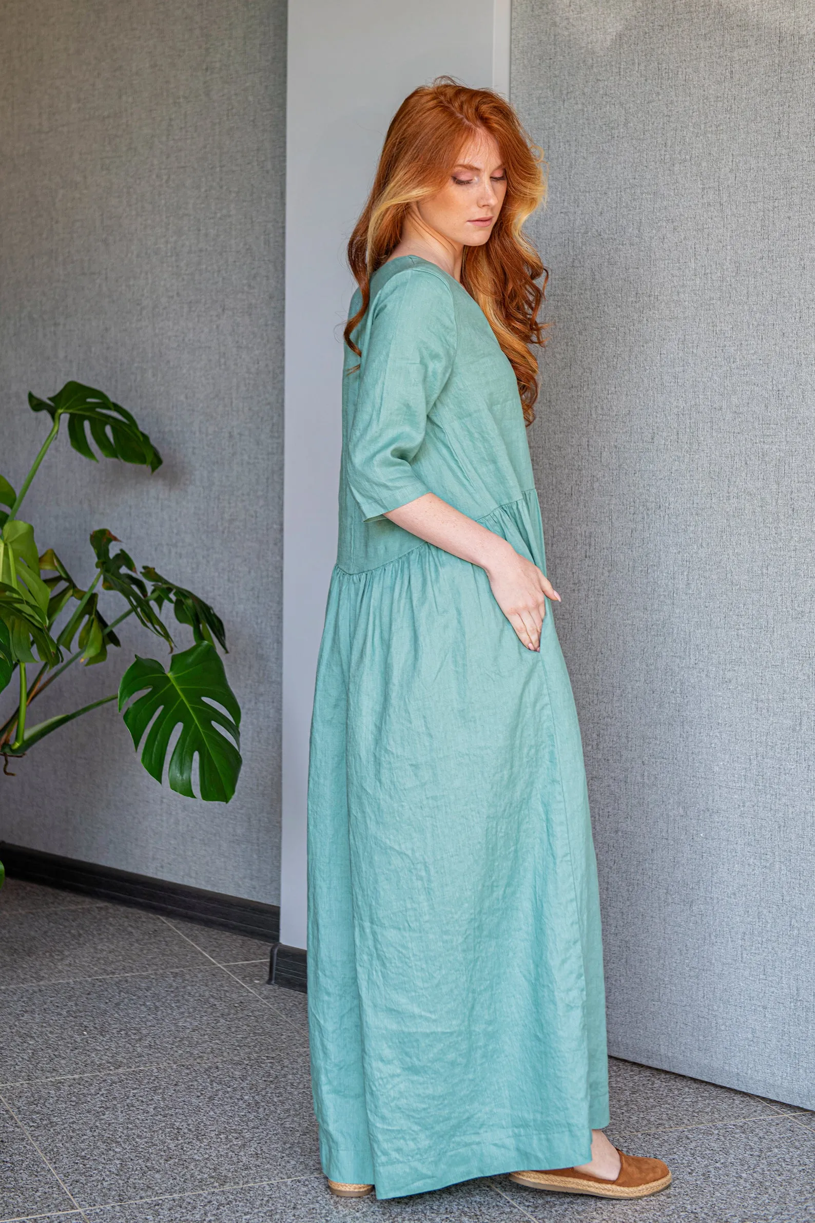 Effortless Linen Maxi Dress