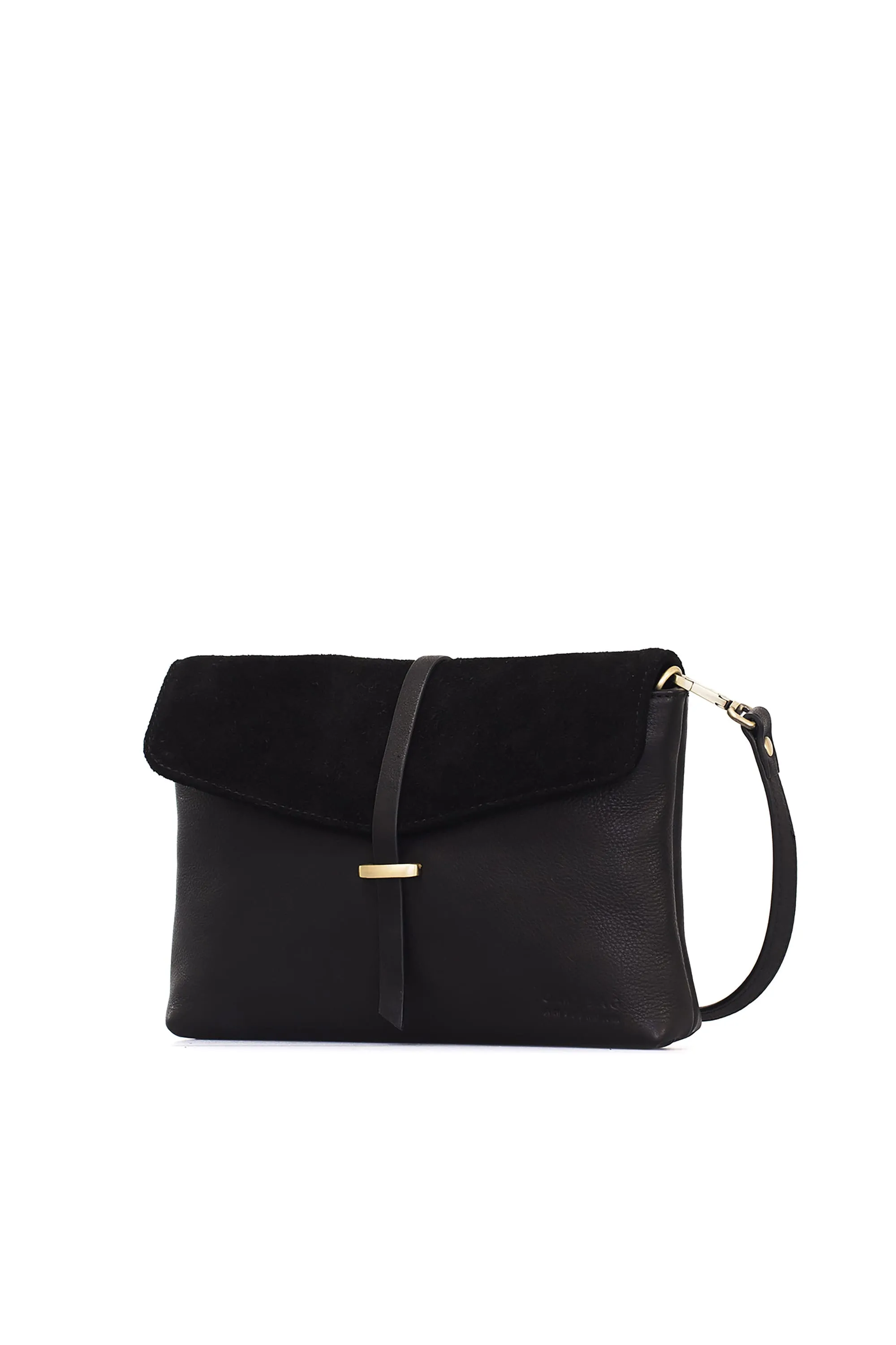 ella midi black soft grain leather