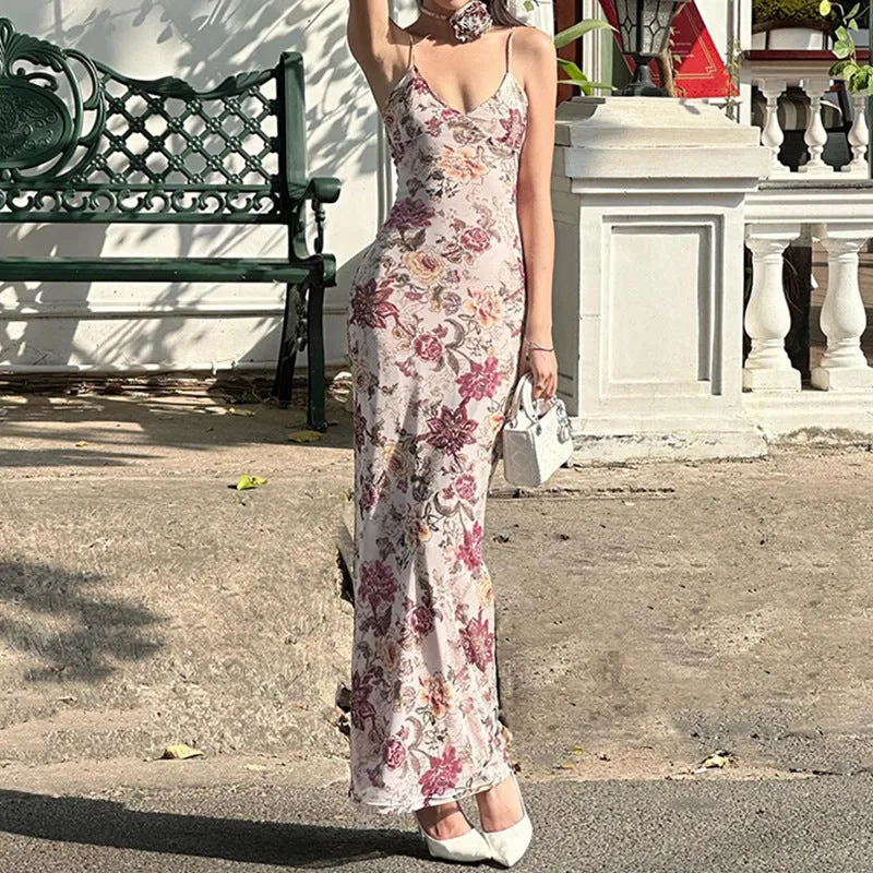 Elyanna Floral Print Maxi Dress