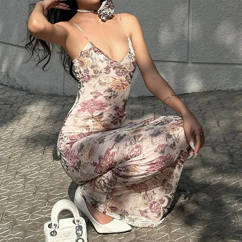 Elyanna Floral Print Maxi Dress