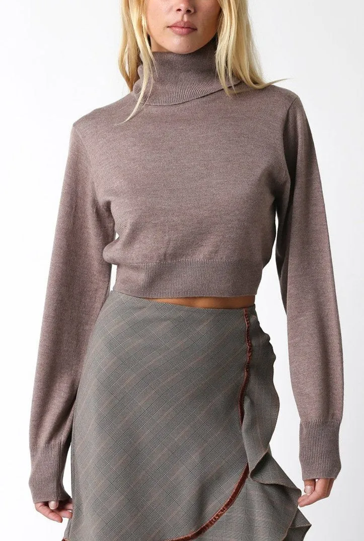 Emmaline Turtleneck Crop Sweater