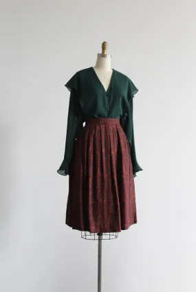 equestrian midi skirt