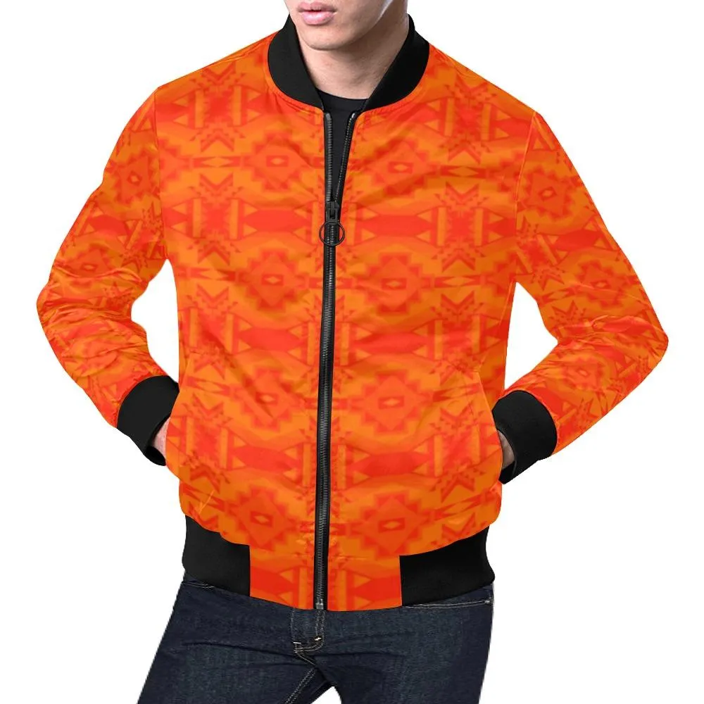 Fancy Orange A feather for each Bomber Jacket for Men