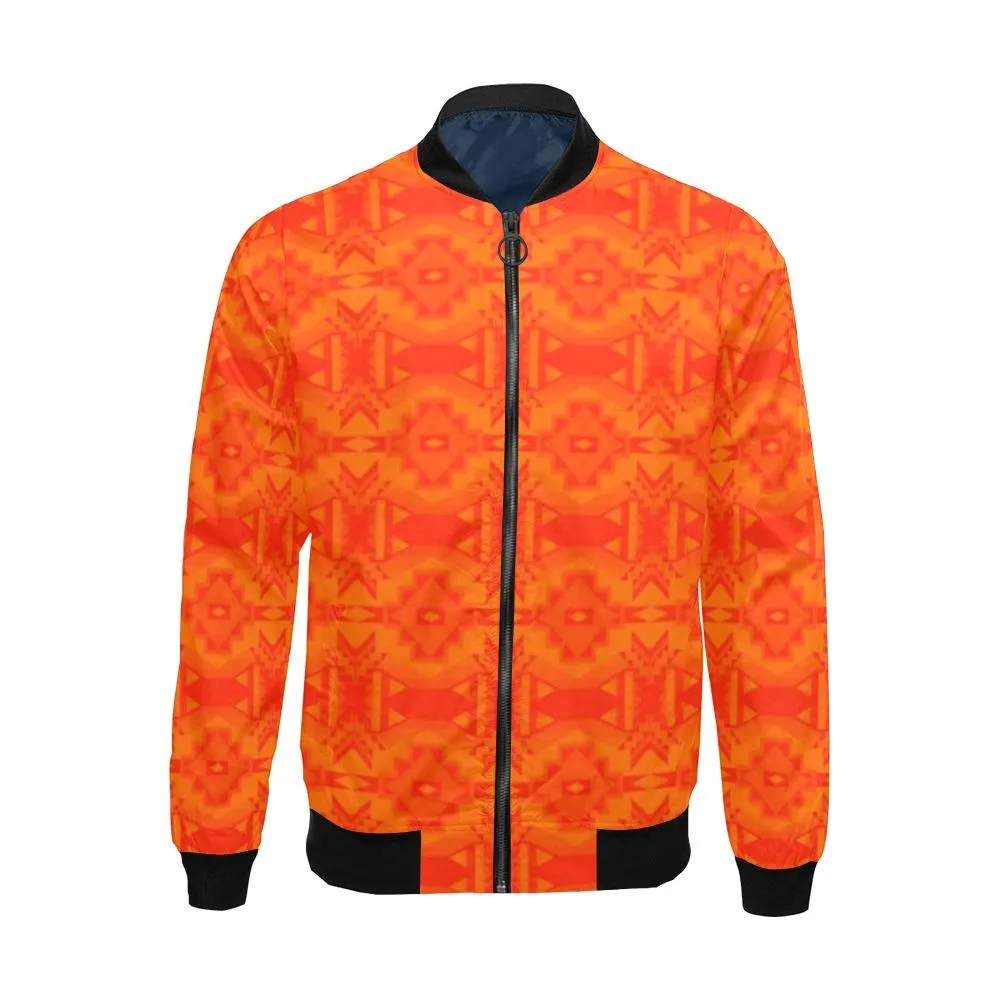 Fancy Orange A feather for each Bomber Jacket for Men