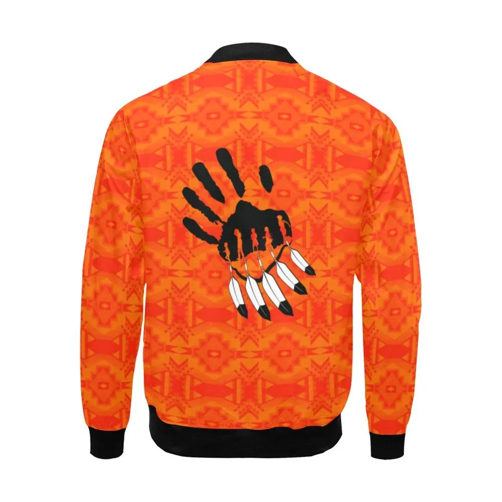 Fancy Orange A feather for each Bomber Jacket for Men