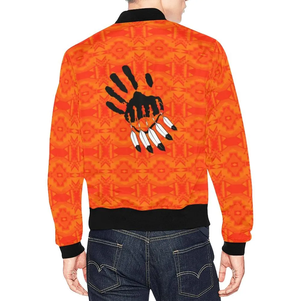 Fancy Orange A feather for each Bomber Jacket for Men