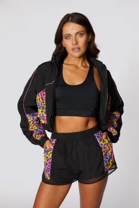 Fierce Printed Cropped Jacket