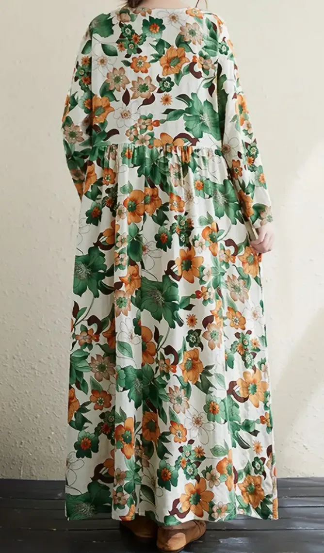 Floral Swing Maxi Dress