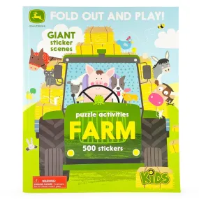 fold out and play | john deere stickers   activities