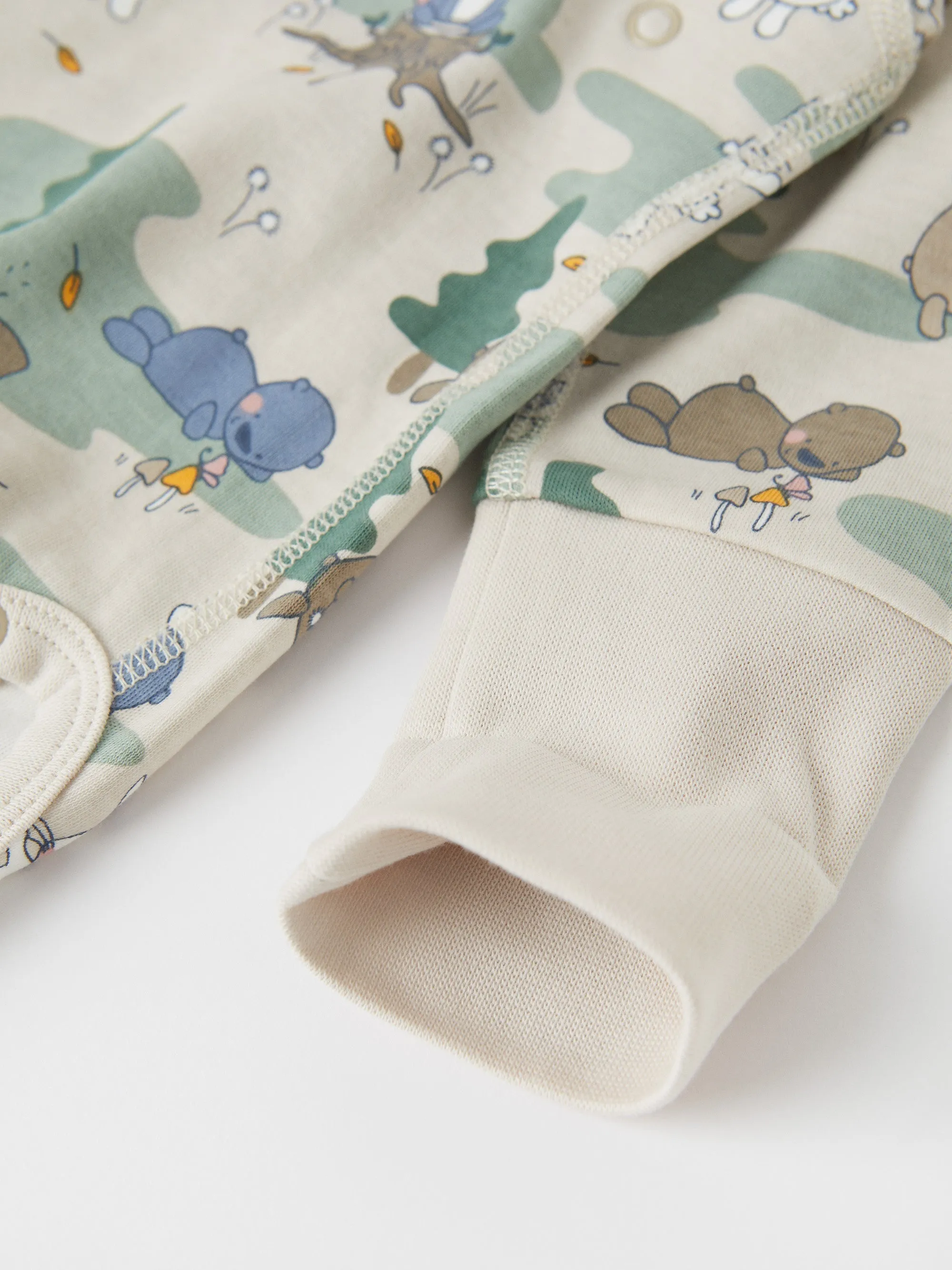 Forest Print Wraparound Babygrow