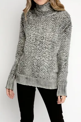 Fur Stitch Pullover with Ribbed Back in Husky