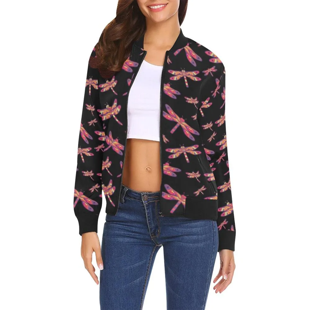 Gathering Noir Bomber Jacket for Women