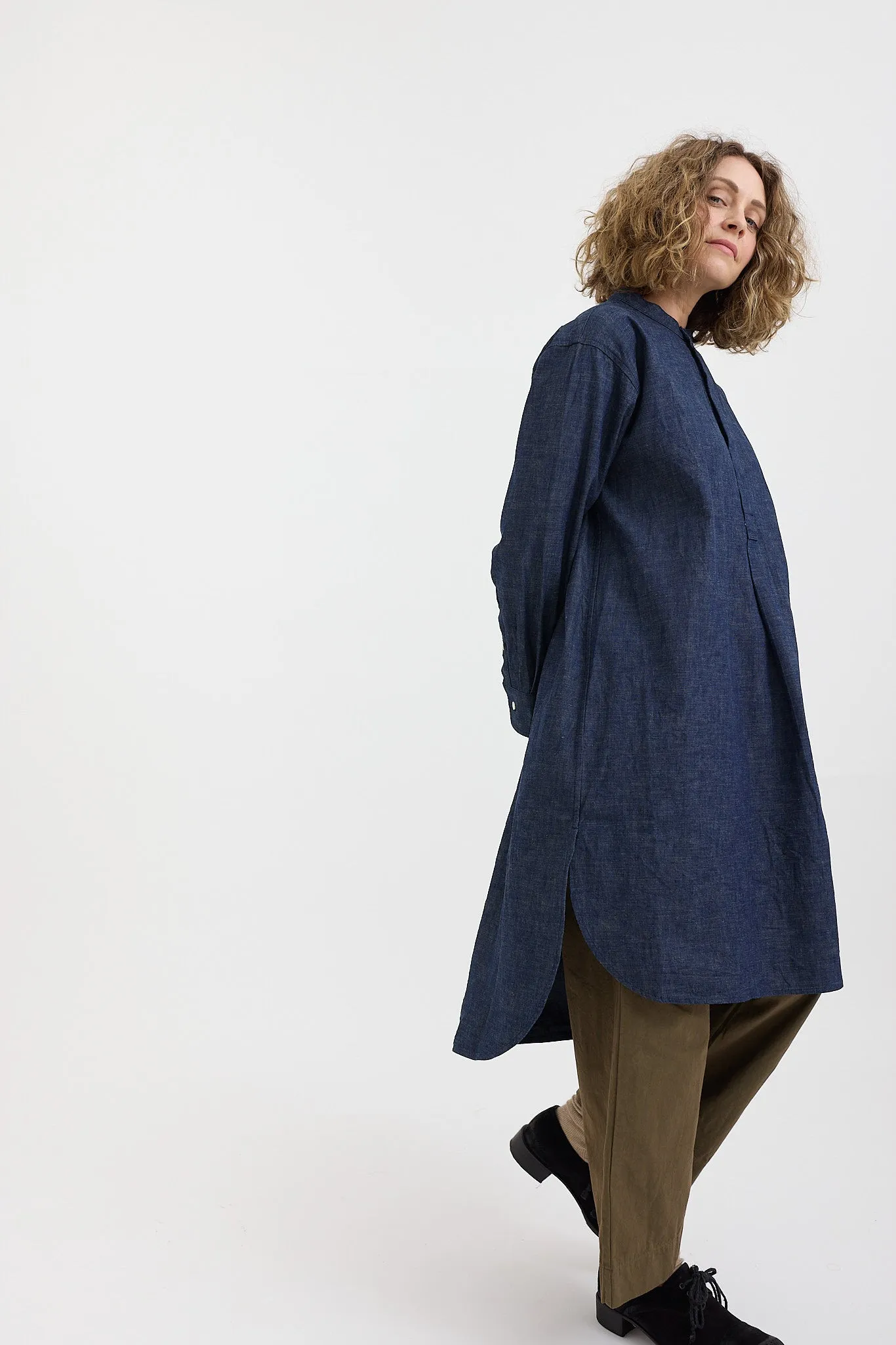 Gauze   Laboratory - Militaria Denim Tunic Shirt