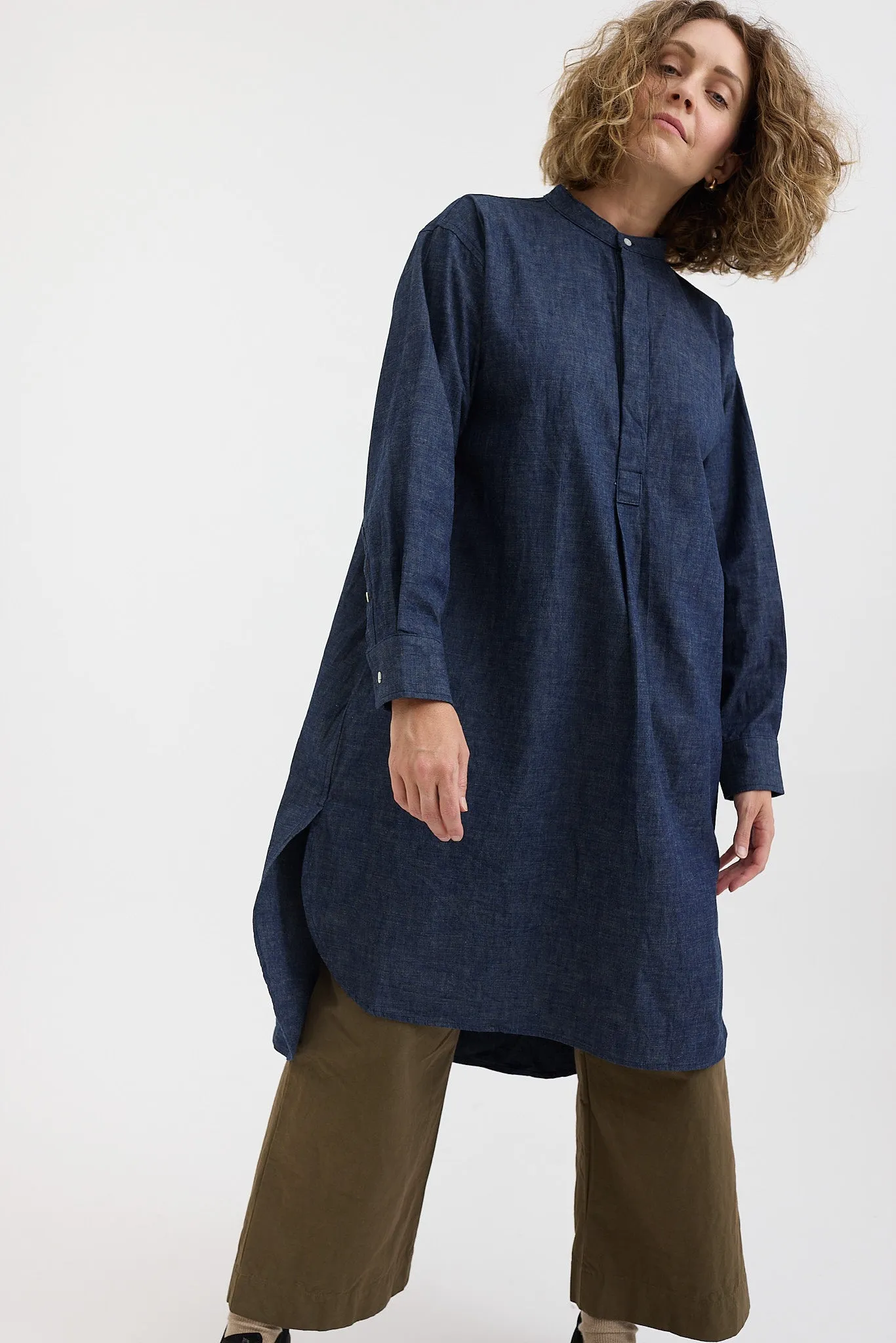 Gauze   Laboratory - Militaria Denim Tunic Shirt