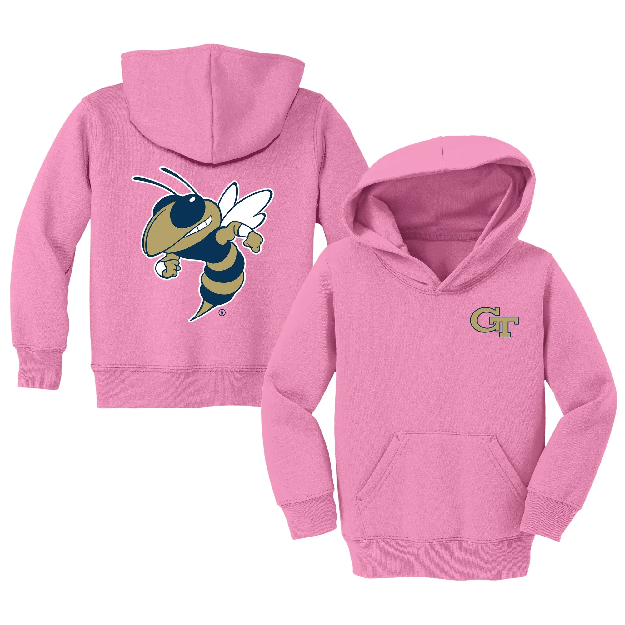 Georgia Tech Yellow Jackets Logo Toddler Pullover Sweatshirt