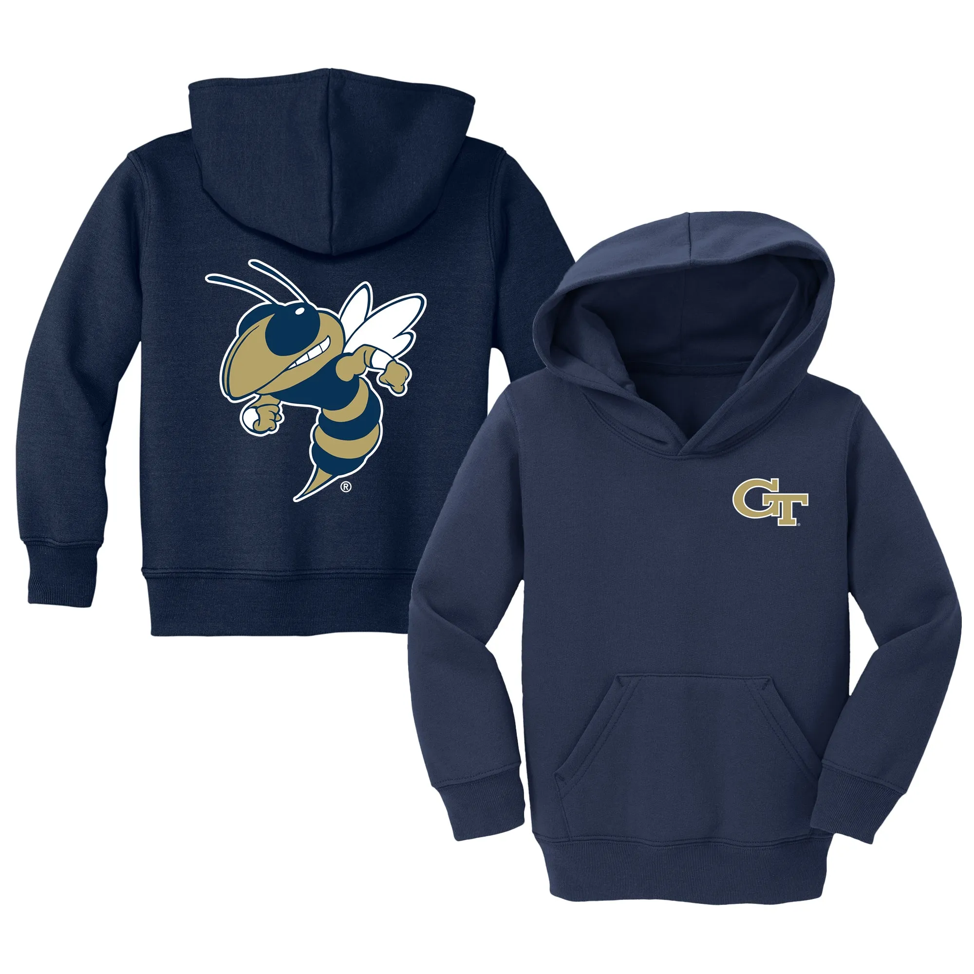 Georgia Tech Yellow Jackets Logo Toddler Pullover Sweatshirt