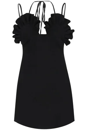 Giuseppe di morabito ruffled crepe mini dress