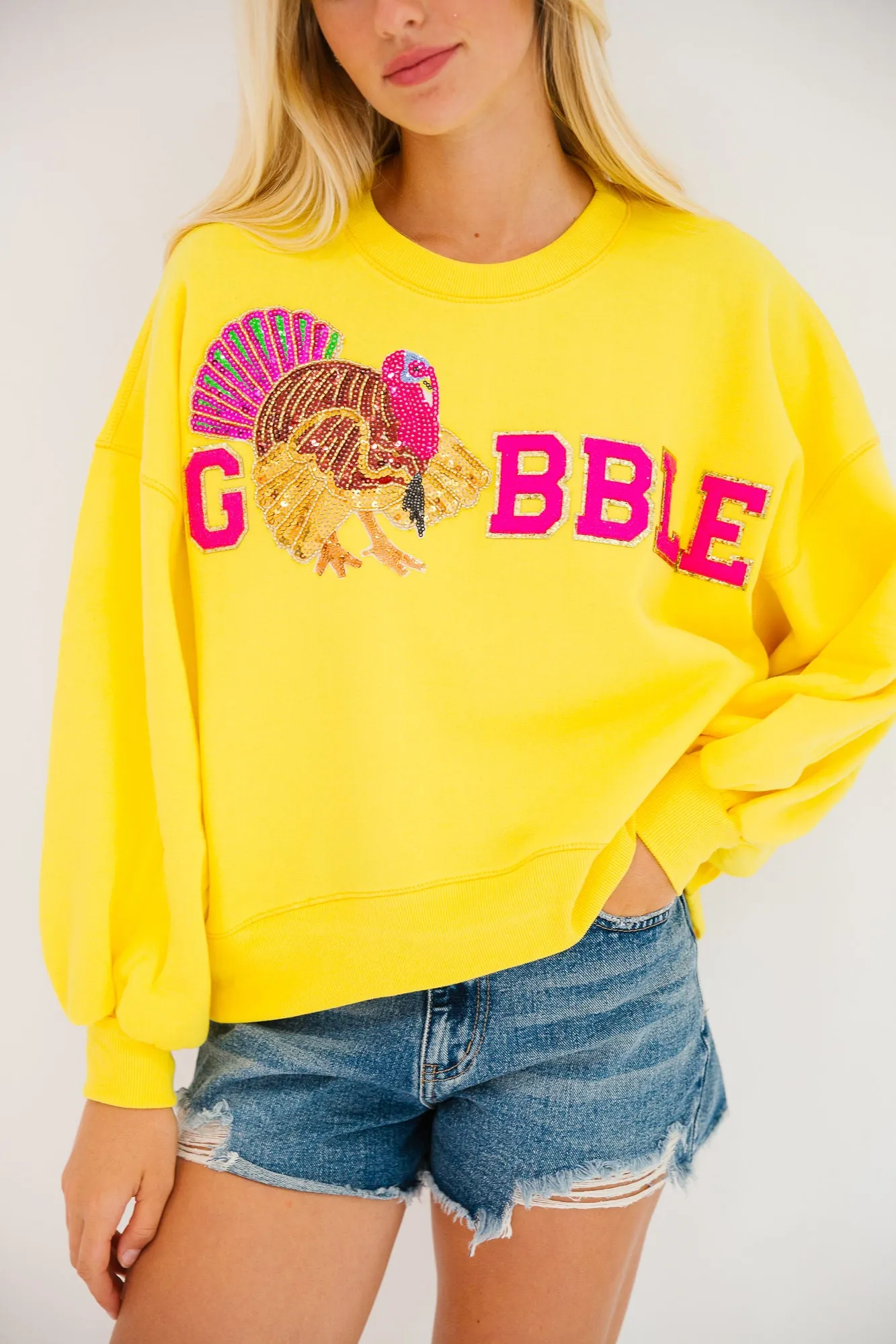 GOBBLE YELLOW PULLOVER