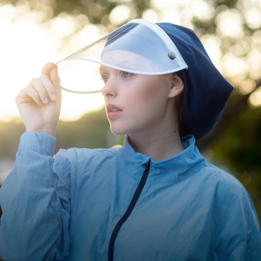 Hairbrella Pro Rain Hat   Face Shield