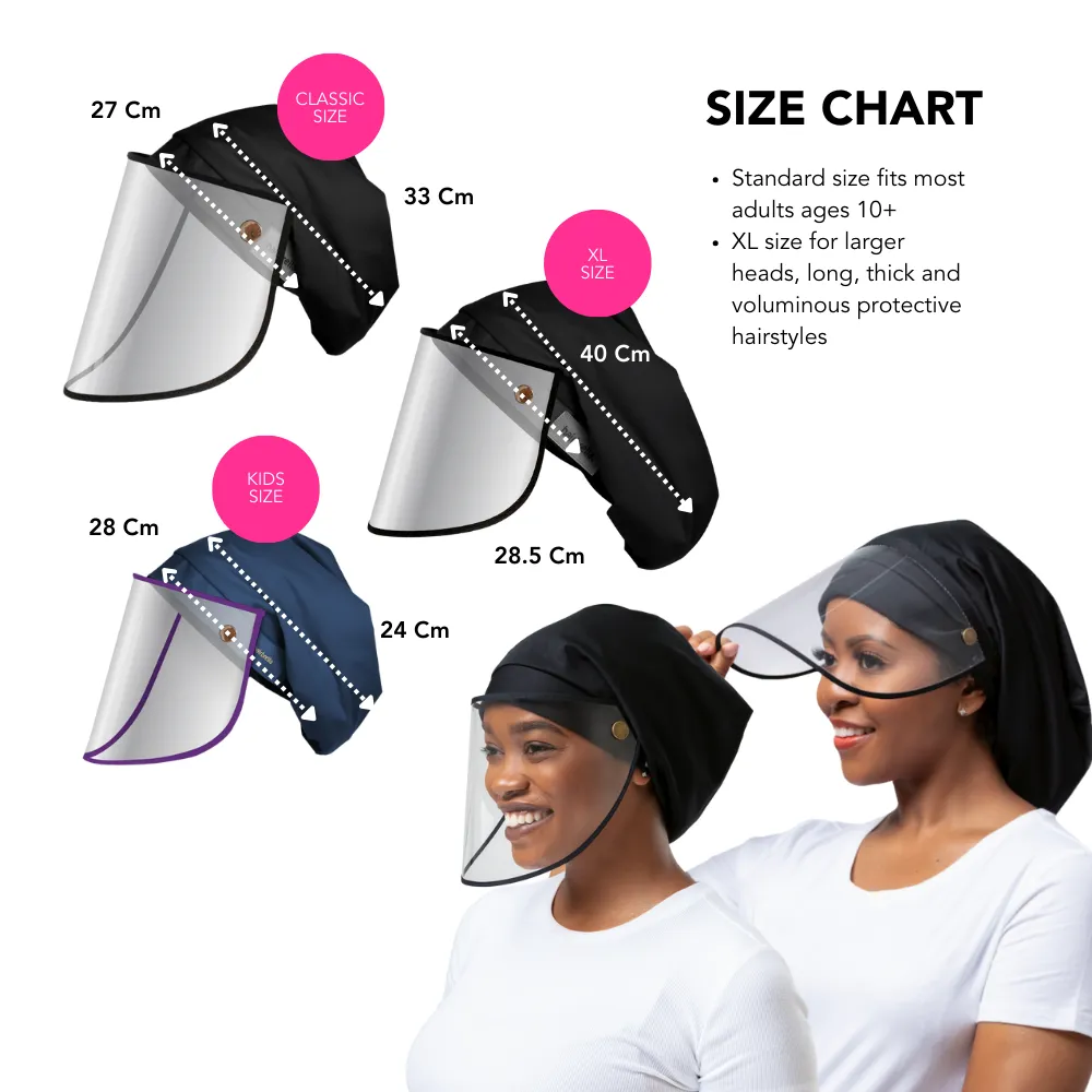 Hairbrella Pro Rain Hat   Face Shield