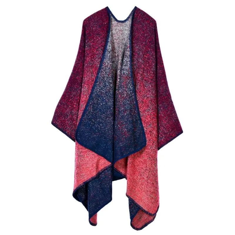 Hand sewn thickened and lengthened cape Air conditioning warm decoration shawl Scarf