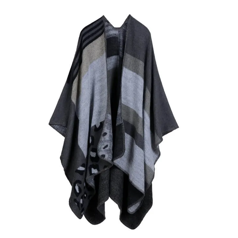 Hand sewn thickened and lengthened cape Air conditioning warm decoration shawl Scarf