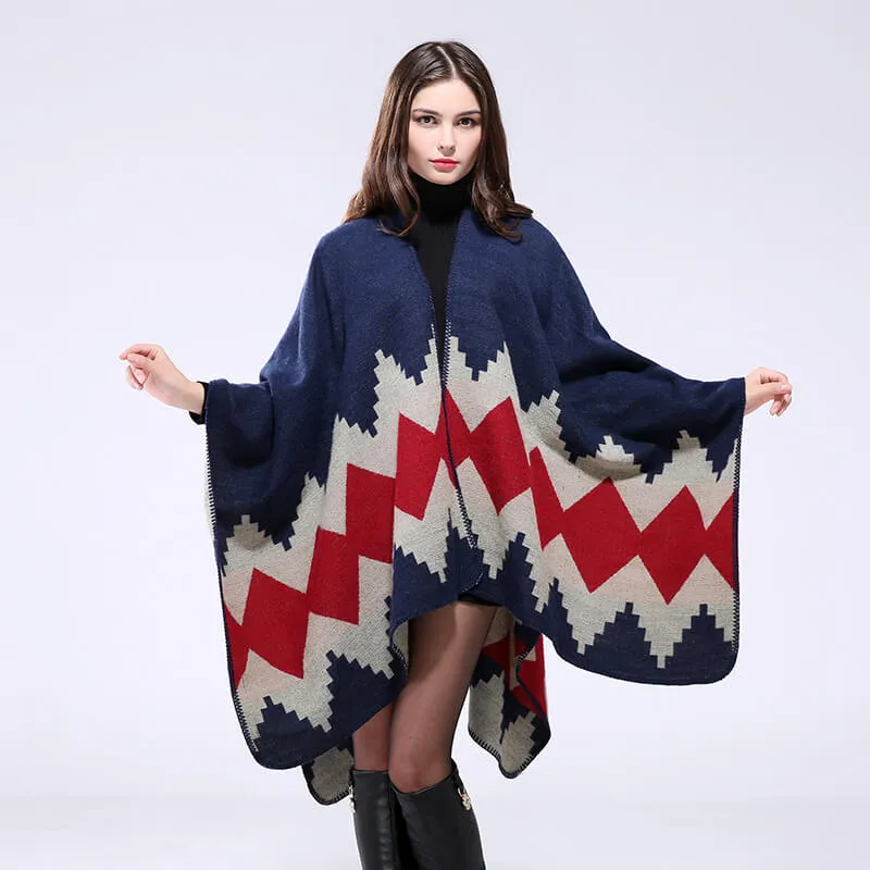 Hand sewn thickened and lengthened cape Air conditioning warm decoration shawl Scarf