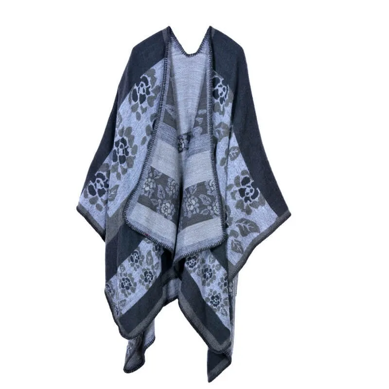 Hand sewn thickened and lengthened cape Air conditioning warm decoration shawl Scarf