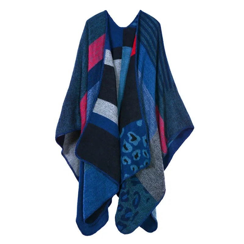 Hand sewn thickened and lengthened cape Air conditioning warm decoration shawl Scarf