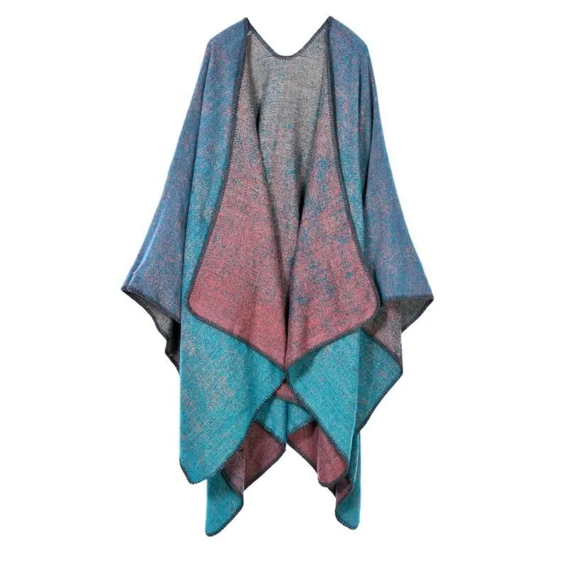 Hand sewn thickened and lengthened cape Air conditioning warm decoration shawl Scarf