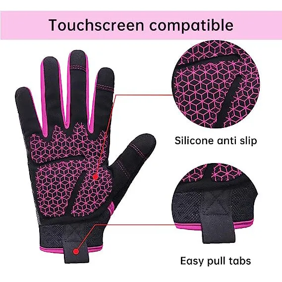 Handlandy Women Work Mechanic Gloves Stretchable Comfortable 6035P