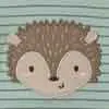 Hedgehog Applique Wraparound Babygrow