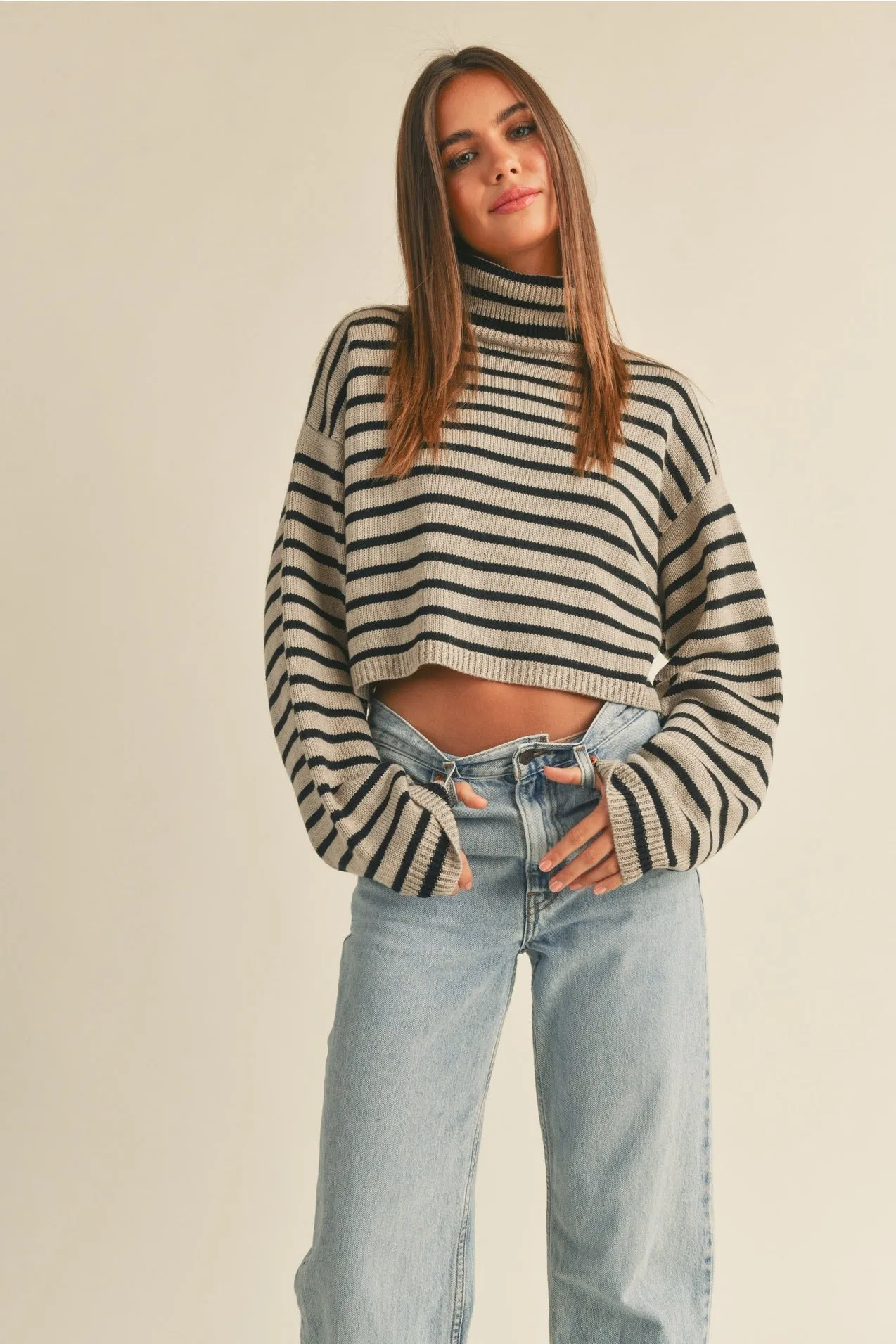 Iris Crop Sweater