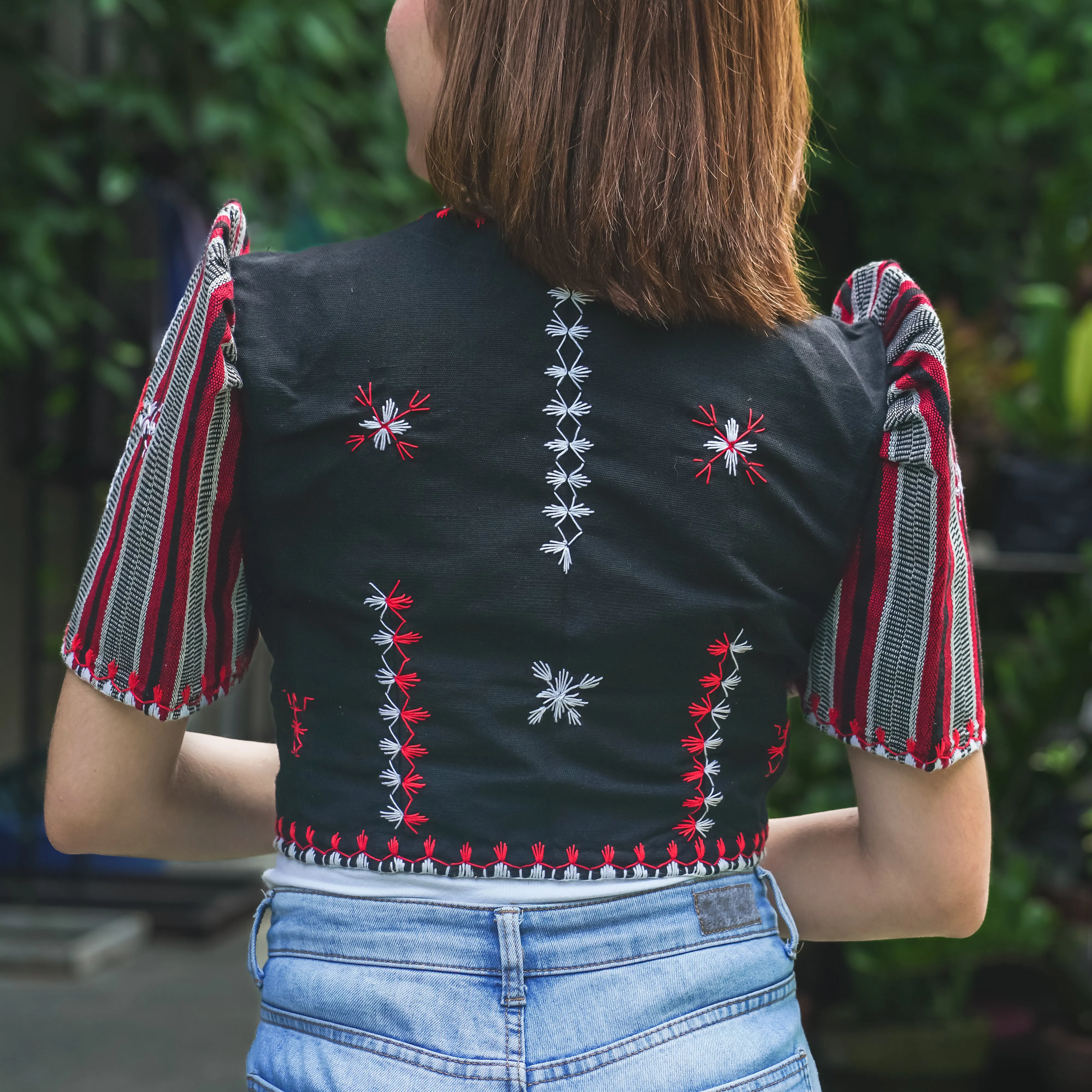 Itneg Hand Embroidered Cropped Jacket