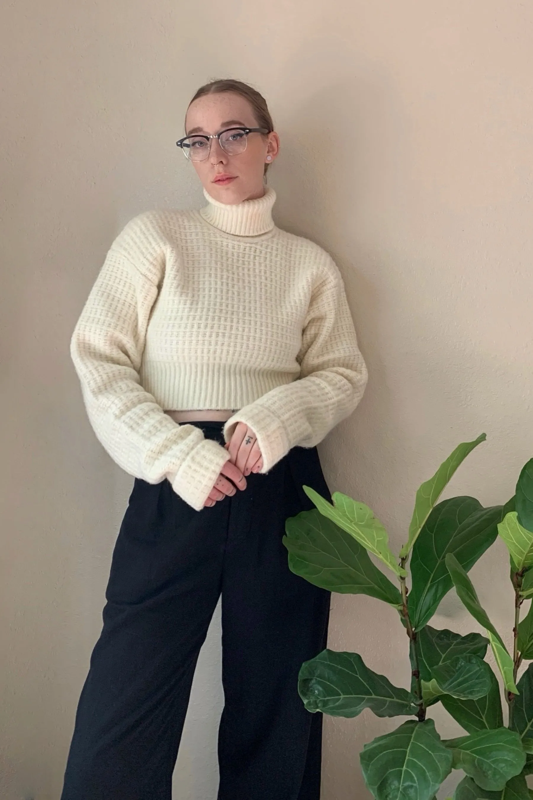 Ivory Madeline Turtleneck Sweater