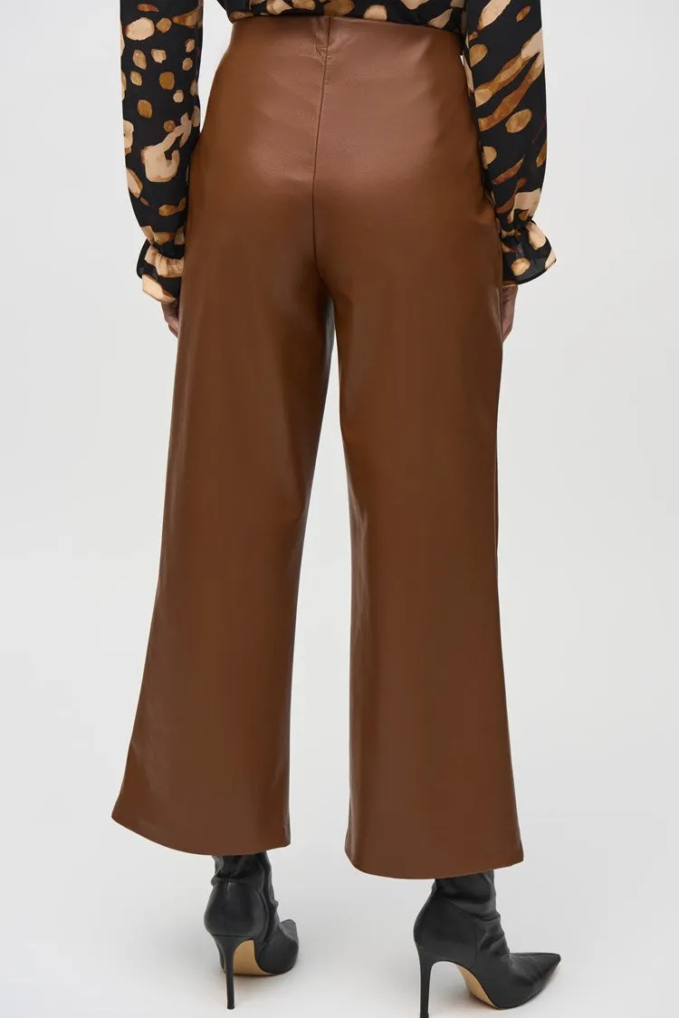 Joseph Ribkoff Leatherette Wide-Leg Pull-On Pants 244118