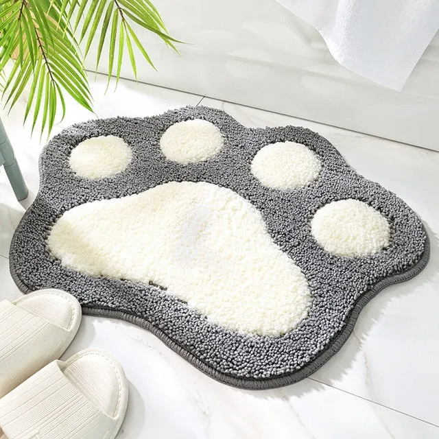 Kawaii Paw Water Absorbing Floor Mat