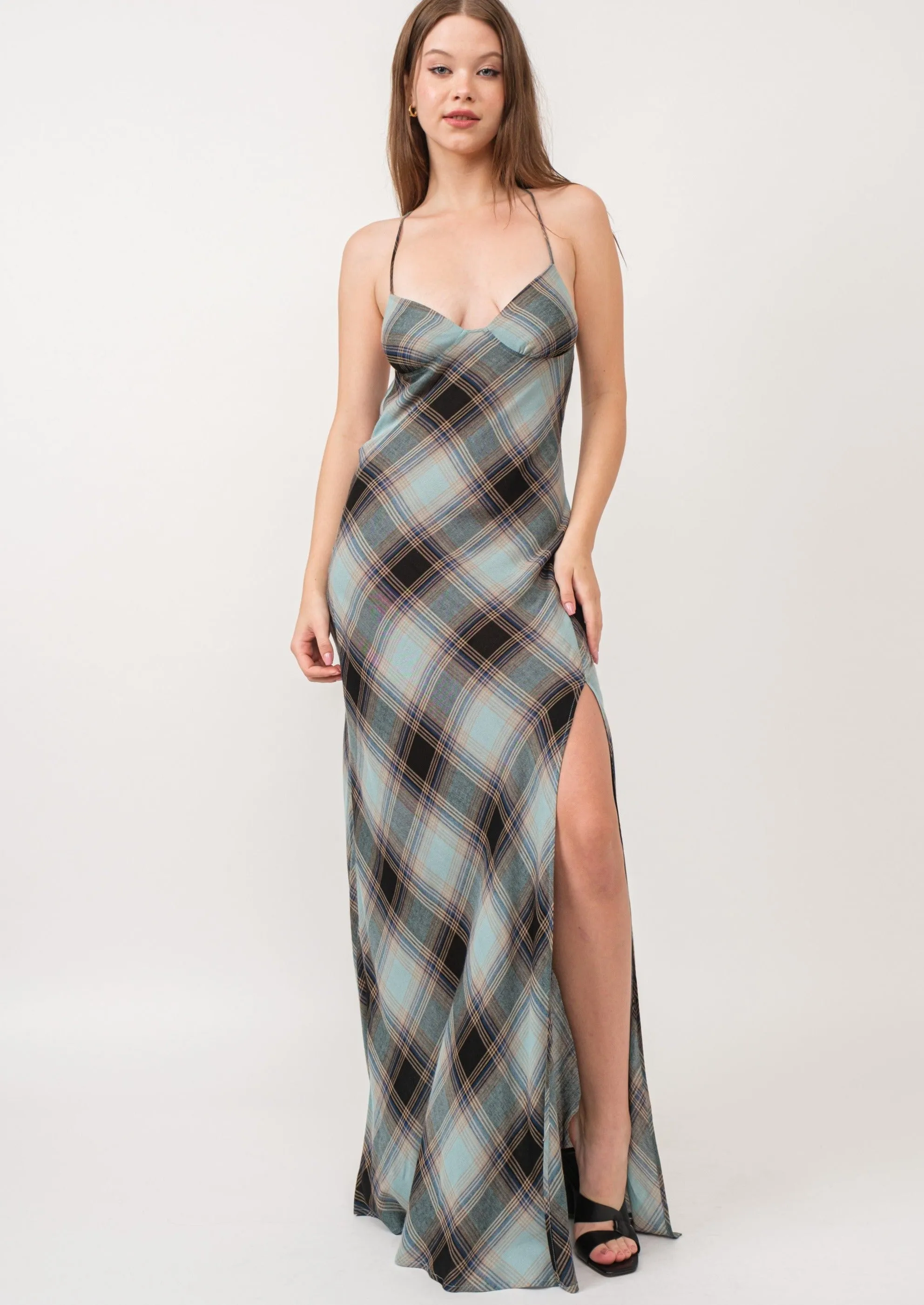 Kensington Plaid Maxi