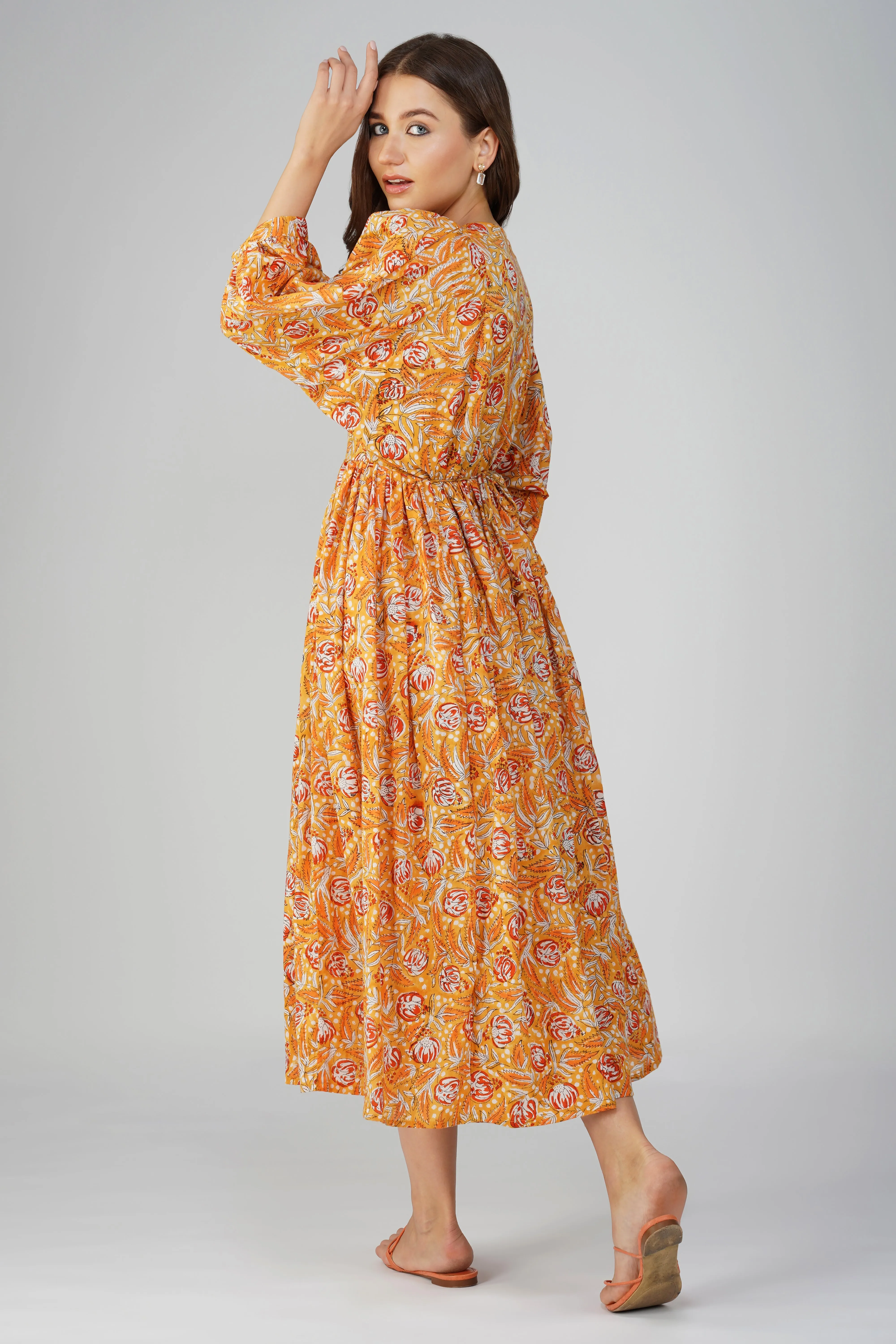 Kiara Maxi Dress - Orange