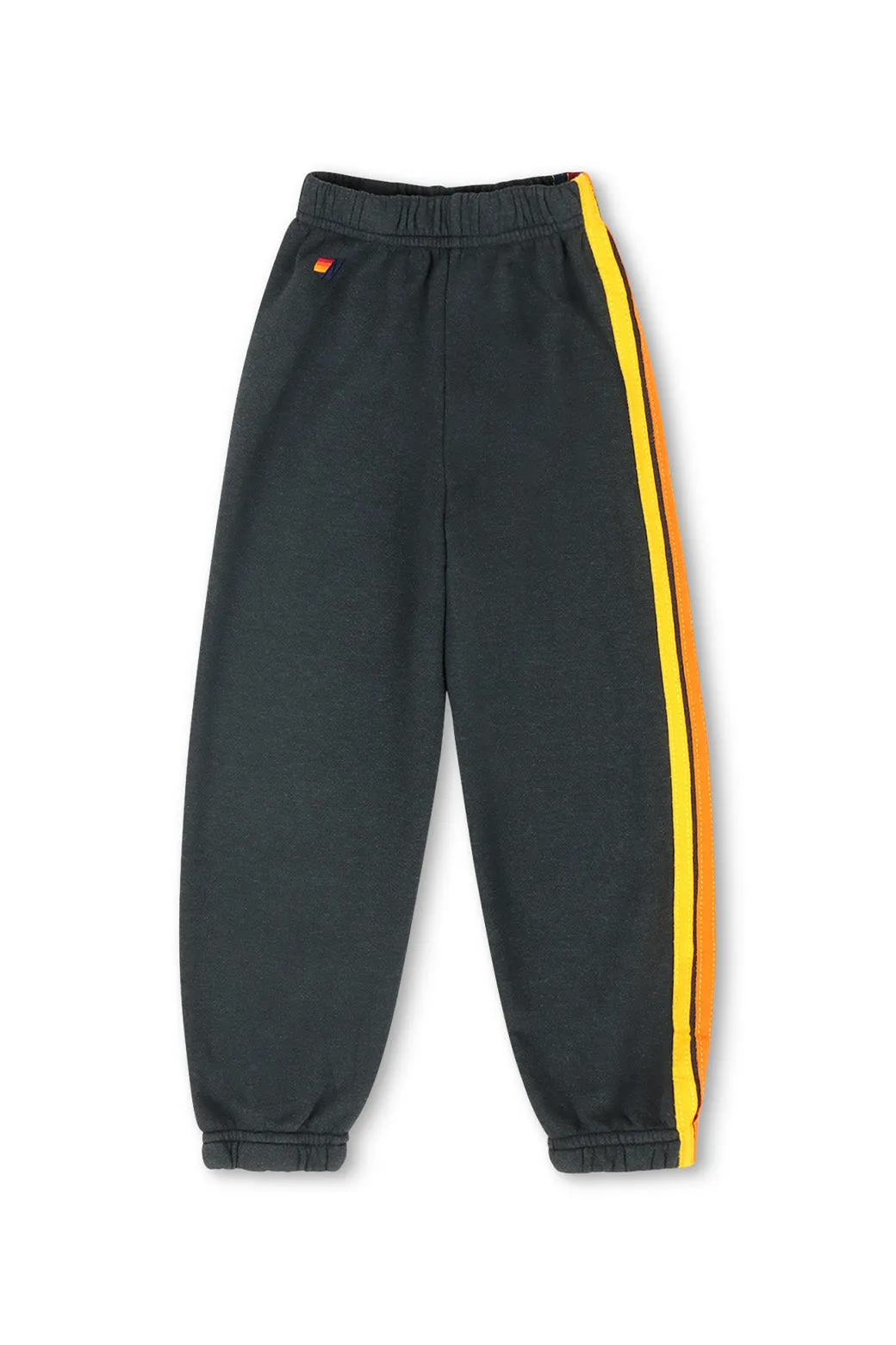 KID'S 5 STRIPE SWEATPANTS - CHARCOAL