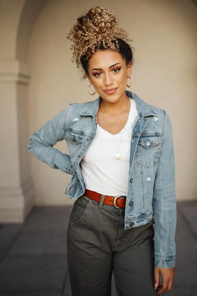 Kirra Cropped Denim Jacket