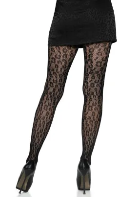 Leg Avenue Leopard Net Tights