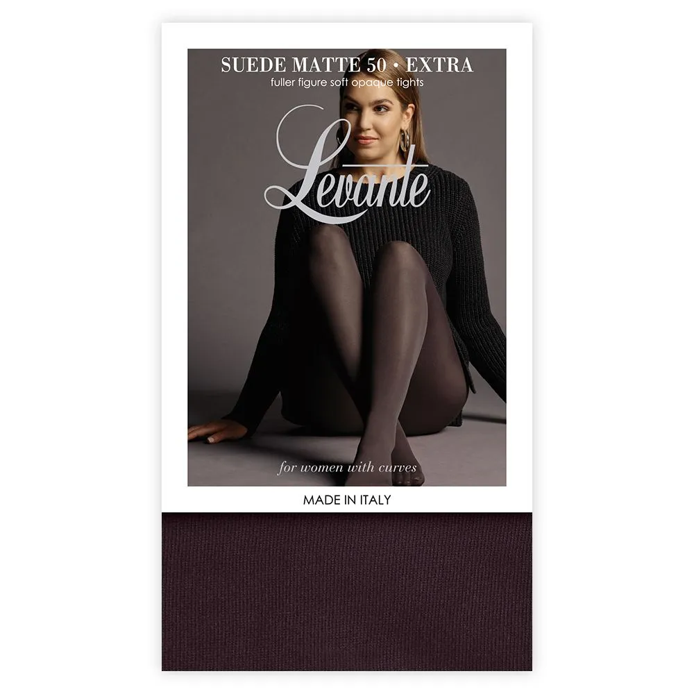 Levante SUEDE MATTE 50 Extra (Plus Size) Fuller Figure Tights