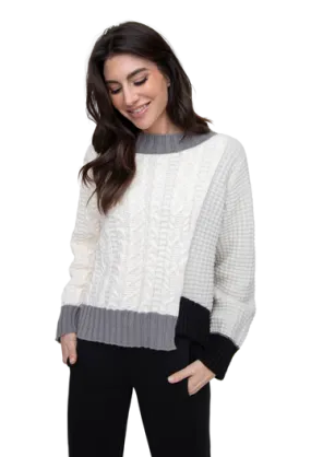 Liv, 450773 Mixed Stitched Pullover