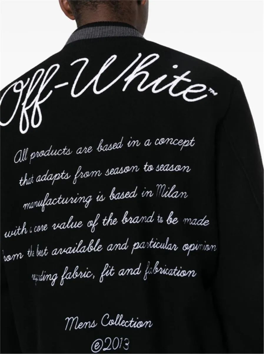 LOGO-APPLIQUÉ VARSITY BOMBER JACKET