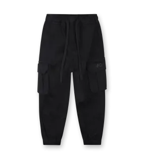 Logo Parachute Pants Black